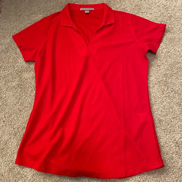 Women’s Red Golf Polo - Picture 1 of 3